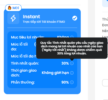 Quy tắc tính nhất quán 30% của FTMO
